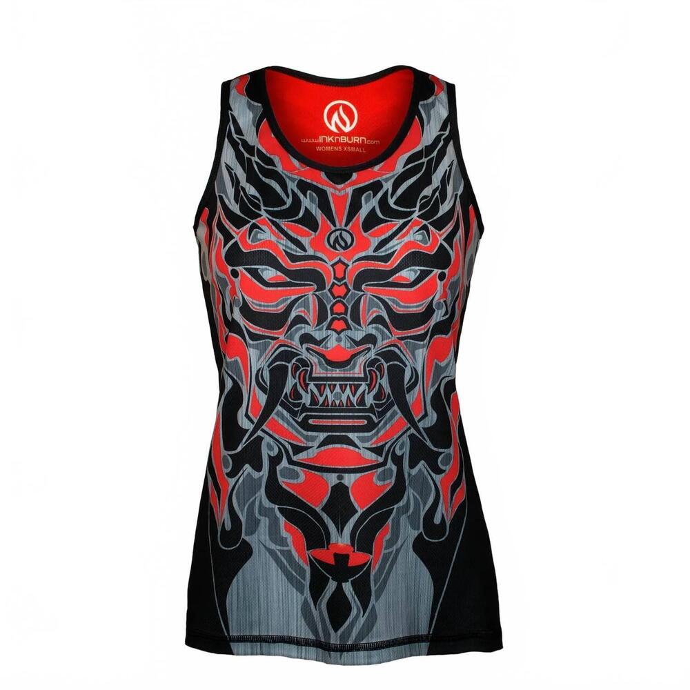 NEW INKNBURN women's oni singlet in red